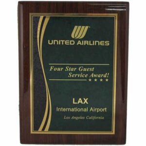 Hi Gloss Walnut Plaque