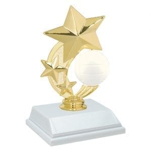 3-Star Volleyball Trophy