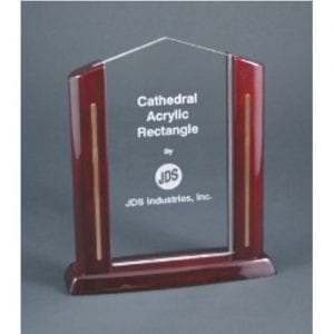 Acrylic Award with Rosewood