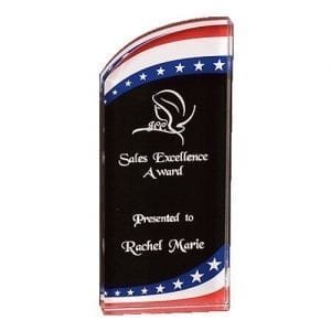 Acrylic Award with Stars and Stripes