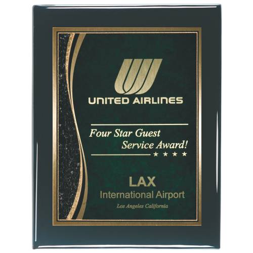 Award Plaque Shiny Black