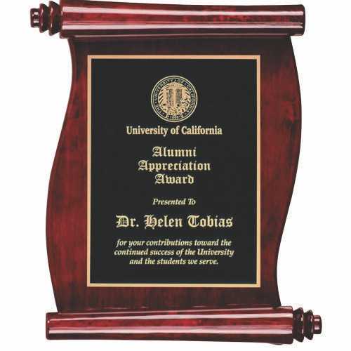 Corporate Rosewood Scroll Plaques