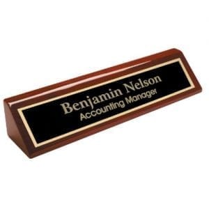 Custom Name Plate Wedge