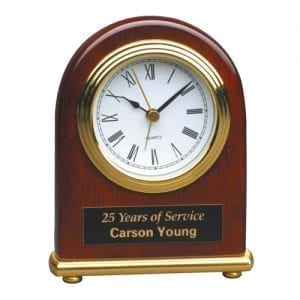 Engraved Rosewood Clocks