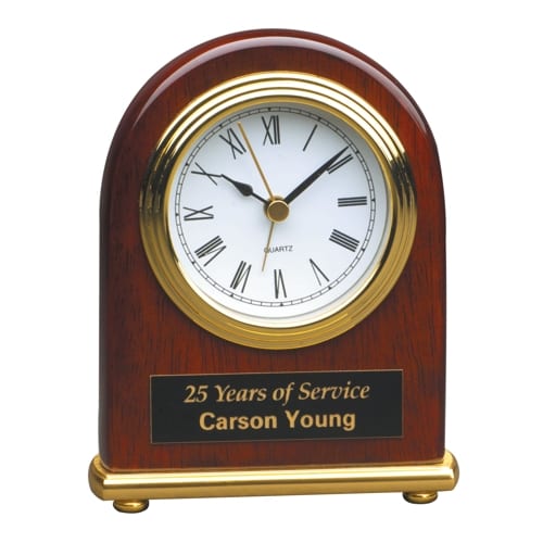 Engraved Rosewood Clocks