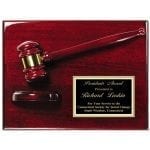 Gavel Plaque Rosewood