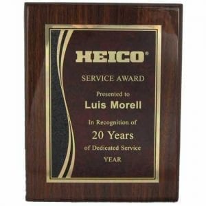 Gloss Walnut Plaque