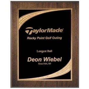 Golden Ray Walnut Plaque