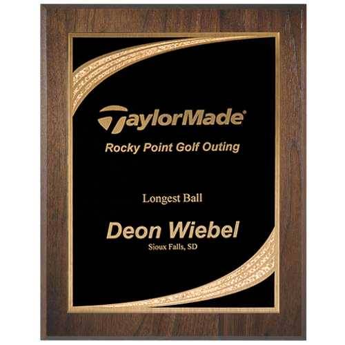 Golden Ray Walnut Plaque