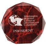Octagon Acrylic Marble Award