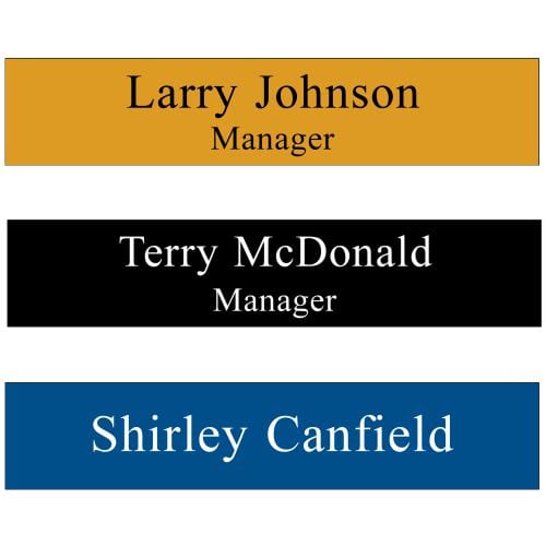 Plastic Name Plates 10"