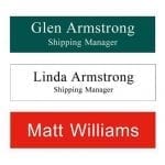 Plastic Name Plates 8"