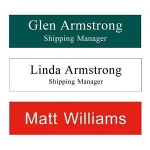 Plastic Name Plates 8"