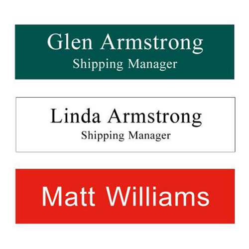 Plastic Name Plates 8"