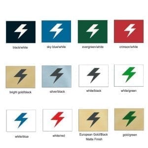 name plate color choices