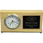 Rectangle Desk Clock Award
