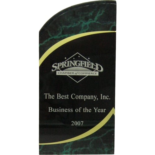 Rounded Marble Acrylic Trophy 8"