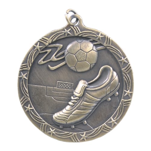 Shooting Star Soccer Medal