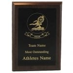 Swim Plaque Cherry Finish