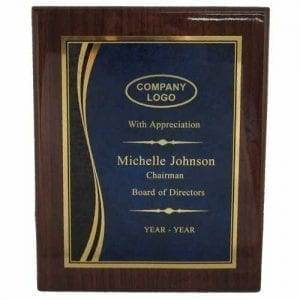 Walnut Plaque with Gloss Finish