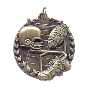Wreath Football Medal