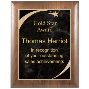 Victory Star Plaque Award