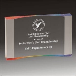 Curved Acrylic Crescent Awards