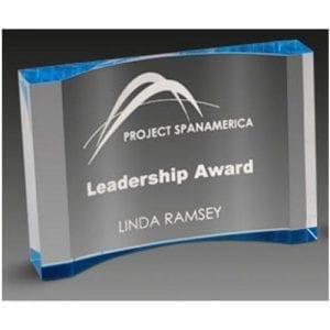 Accent Acrylic Crescent Awards