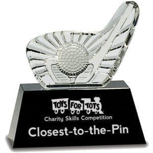Crystal Golf Club Trophy