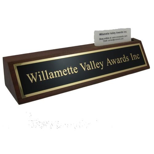 Name Plate with Card Holder