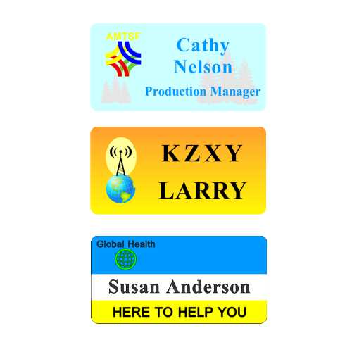 Full Color Magnetic Name Tags