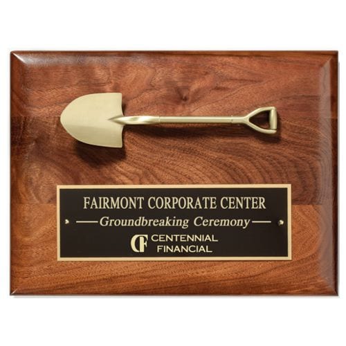 Groundbreaking Shovel Plaque