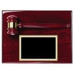 Rosewood Gavel Plaque
