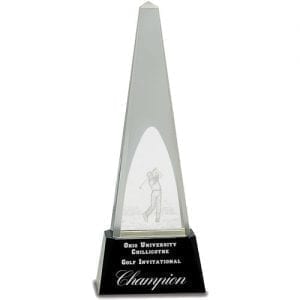 Golf Crystal Trophy Tower