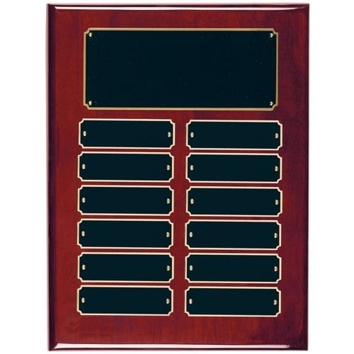 Rosewood Perpetual Economy Plaque 12 plate