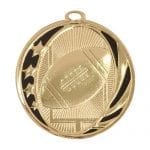 Football Medals Bright Gold
