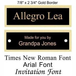 Custom Engraved Plates