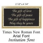 Engraved Metal Plates