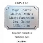 Engraved Plate with Border
