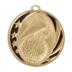 Cheer Medals Shiny Gold