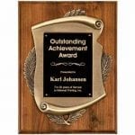 Walnut Scroll Award Plaques