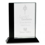 Crystal Standing Award Plaque