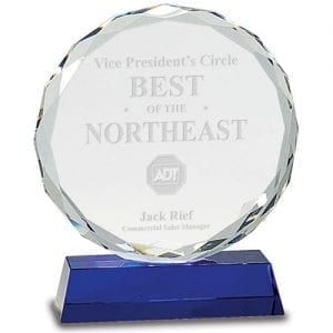 Round Crystal Award