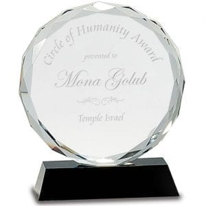 Round Crystal Award