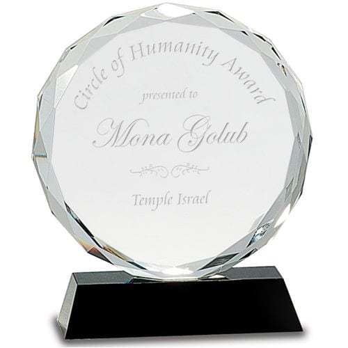Round Crystal Award