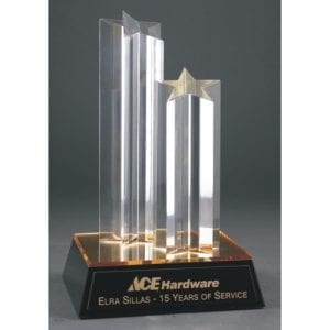 2 Column Acrylic Star Awards