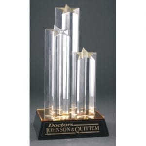 3 Column Acrylic Star Awards