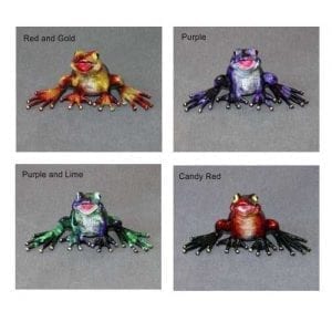 red/gold, purple, purple lime, candy red