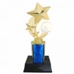 Baseball Trophy 3 Star with Column