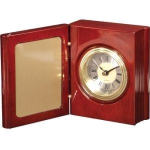 Engraved Book Clock